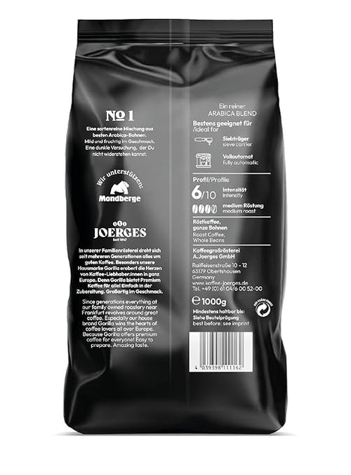 Joerges dark_roast, Espresso Gorilla Crema No.1, 1 kg