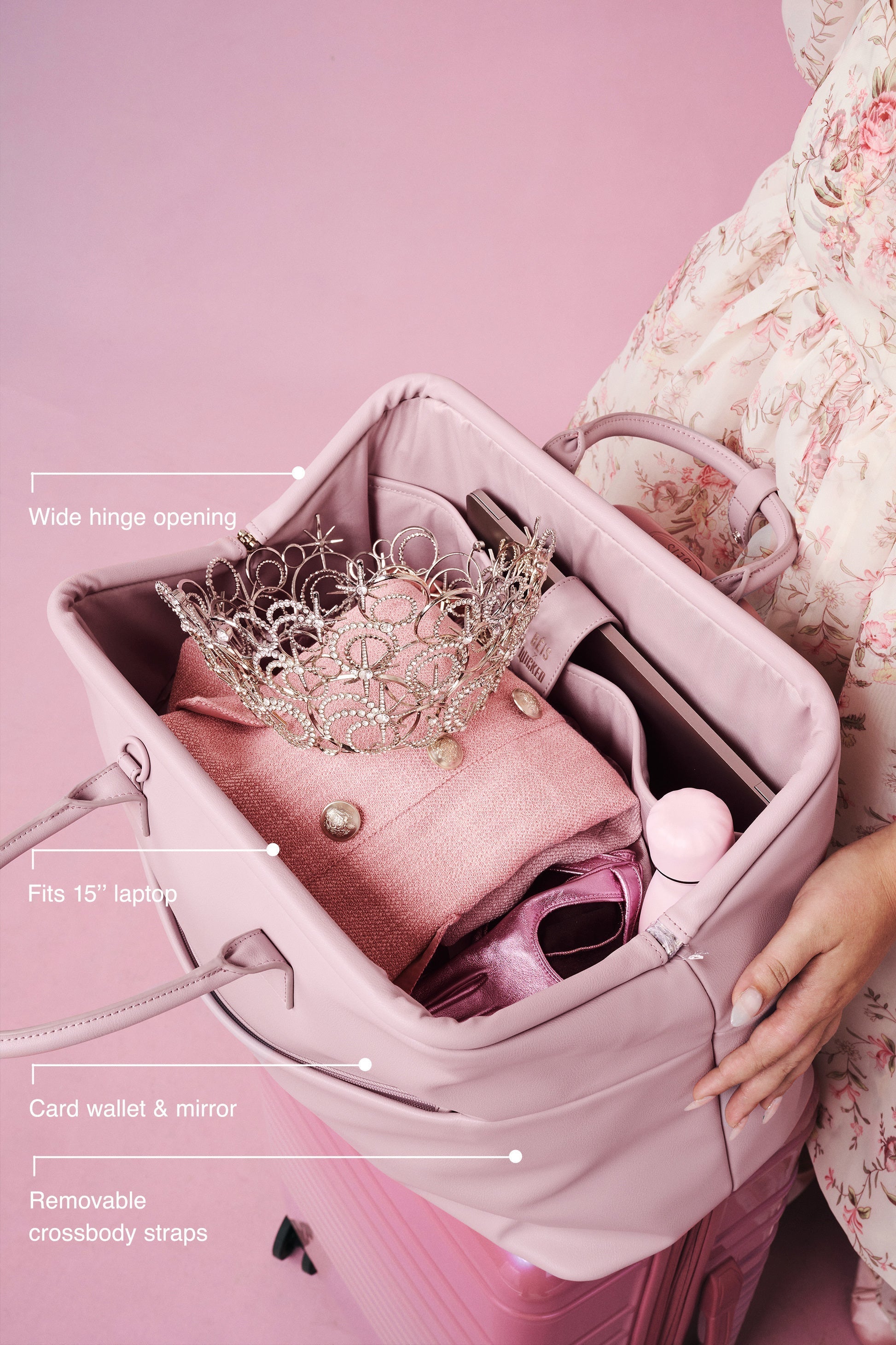 The Essential Weekender in Wicked Pink
